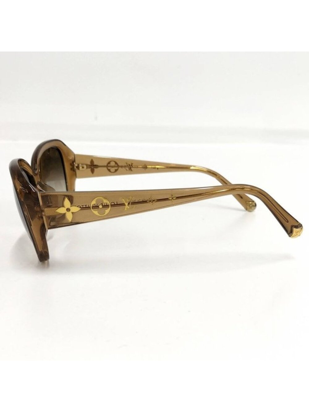 Louis Vuitton Sunglasses Logo Temple 5915 140 Cell Frame Brown Z0460 - Picture 2 of 10